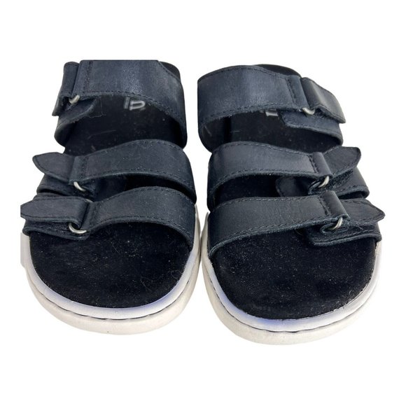 Womens Born Daintree Slide Sandals US 7 M Black Adjustable Straps Leather - Picture 4 of 8